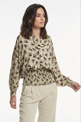 EMBOSSED EFFECT PRINT LILLE TOP